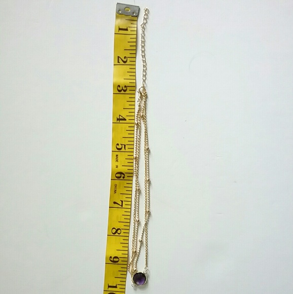 💕4/$25💕2 Layer Purple Crystal Choker - Picture 7 of 8